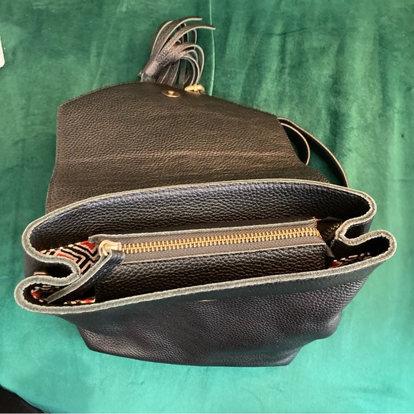 ❌SOLD❌Leather Backpack with Braided Tassel - Picture 6 of 8